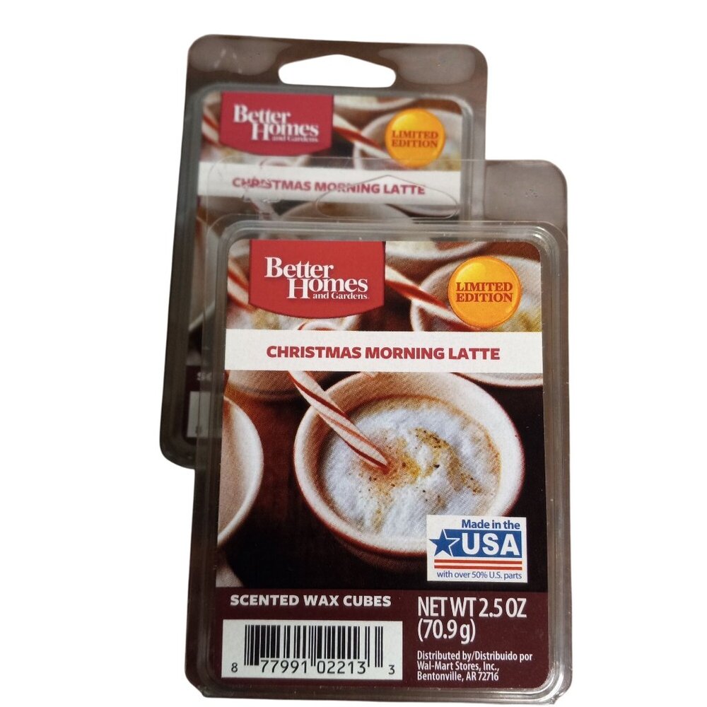Better Homes & Gardens LE Christmas Morning Latte Scented Wax Cubes 2.5 Oz NEW